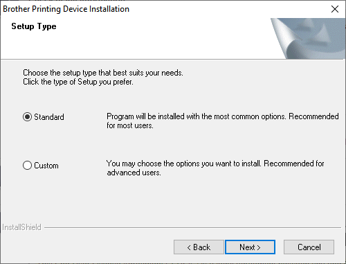 Installing the driver for Brother DCP-7010 step 1