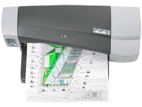 HP Designjet 111 24-in with Tray